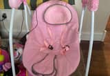 Pink Electric Baby Swing With Bluetooth