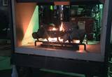 Double sided propane fireplace