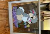 Rustic window art EasterRabbit