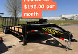 20ft professional landscaper trailer