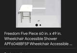 freedom 48 x 60 roll in shower kit