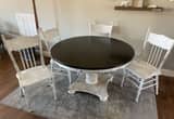 Farmhouse Solid Oak Dining Table & Chair