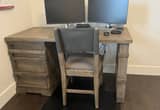 Solid Wood Desk and Chair