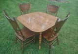 Nice Wood Kitchen Table and Four Chairs