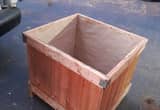 wooden crate with lid