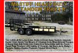 14' & 16' Mastiff 7k Tandem Trailers