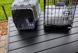 Pet Crate, Carrier and Deluxe Bed