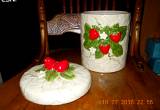 Sears Strawberry Cookie Jar/ Canister