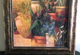 Large 32 x 32 Framed Picture of Flowers