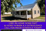 Farm For Sale! 20 AC w-home, barn, sheds