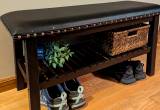 shoe bench storage