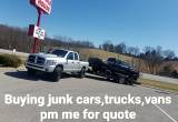 buying junk cars trucks vans pm me