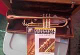 vintage Ambassador trumpet with case