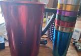 Aluminum Pitcher with 7 clorful cups