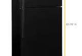 black fridge