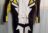 Leather Motorcycle Riding Suit Size Larg