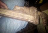 vintage 1930 rigid steel pipe wrench