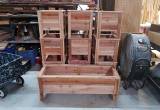 Small & Large raised cedar planters