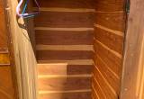 cedar closet with drawer