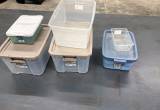 Plastic storage containers