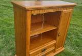 Broyhill Oak Entertainment Book Cabinet