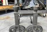 cast iron Andirons