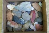 Box of Indian arrowheads
