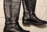 black Guess knee boots new 8m