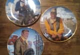 John Wayne collectors plates.