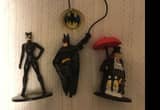 4 inch Batman, cat woman and Penguin