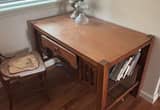 Vintage solid oak desk