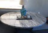 Faux Marble Top Table Like New