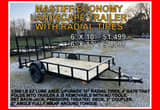 6' X 12' Mastiff Economy Utility Trailer