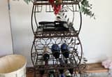 Wine glass and bottle rack