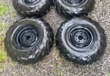 Tires and wheels off Yamaha Grizzly