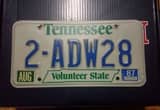 1987 Tennessee License Plate and Others
