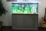 55 gallon Tank with stand, lid/ Light