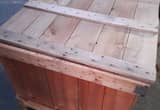 wooden crate with lid