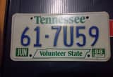 1984-1988 Tennessee License Plates