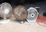 lot of 3 small fans