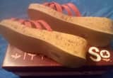 Sandals in Coral, size 6 1/2 Brand New