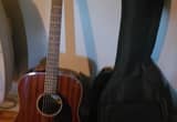 fender cd 60S with strap and case