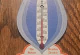 Antique Thermometer With Ad