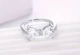 CZ Bow-Knot 925 Sterling Silver Ring