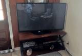 60in. LG Plasma TV - with TV Stand - Nic