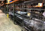 Chrome Wire Shelving Assembled