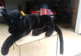 Giant Stuffed Black Leopard-Panther Toy