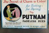 vintage Putnam Fadeless Dyes Display