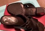 Size 10, womens black sandals
