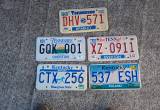 License Plates $1 Each